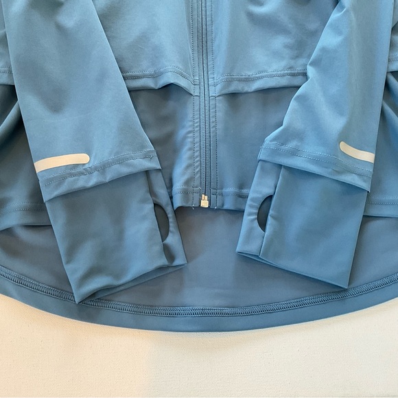 Sweaty Betty Women’s XL Fast Track Jacket Windbreaker Blue Hooded EUC - Picture 12 of 16